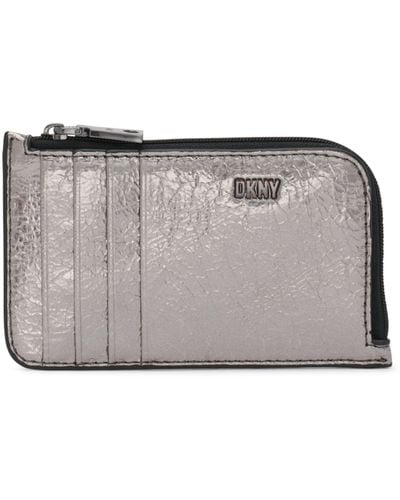 DKNY Lumen Zip Cardcase - Metallic