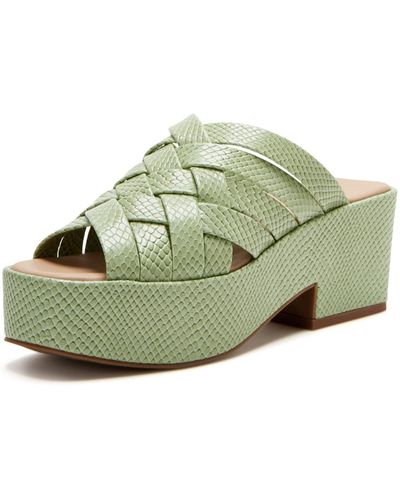 Katy Perry The Busy Bee Criss Cross Slide Wedge Sandal - Green