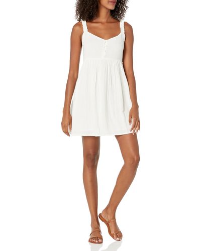 Volcom A Full Out Babydoll Cami Dress - White