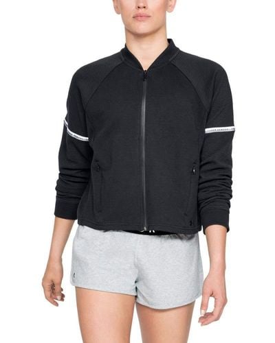Under Armour Ua Unstoppable Double Knit Bomber Md Black