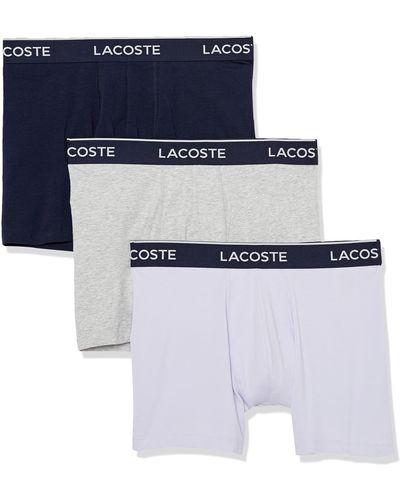 Lacoste 3-pack Regular Fit Boxer Briefs - Blue