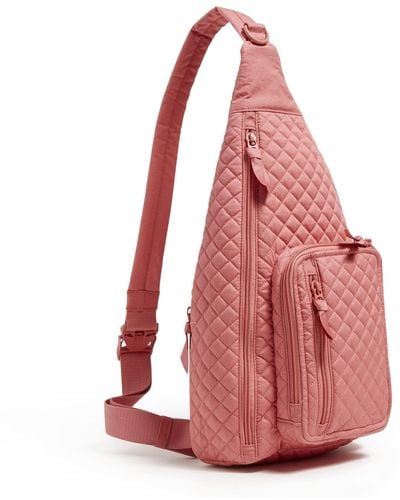 Vera Bradley Cotton Sling Backpack - Pink