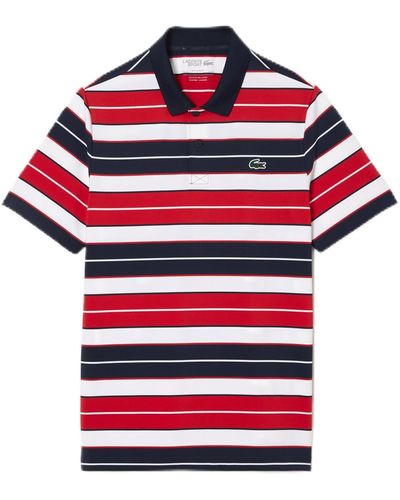 Lacoste Short Sleeve Regular Fit Golf Polo - Red