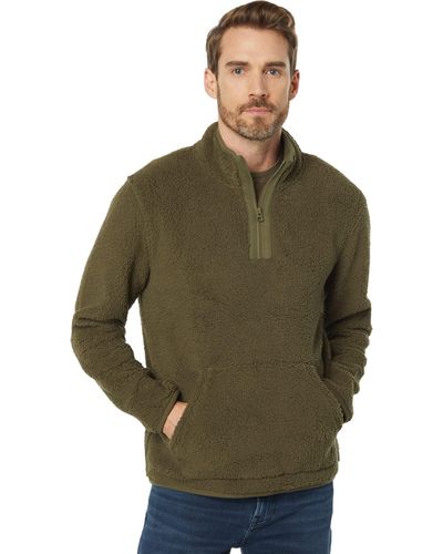 Lucky Brand Solid Sherpa Utility Mock Neck - Green