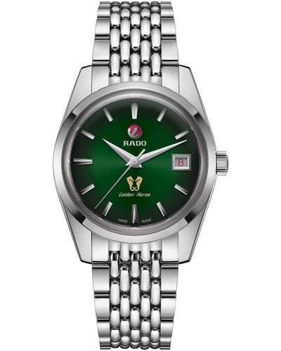 Rado Golden Horse Swiss Automatic Watch With Stainless Steel Strap - Green