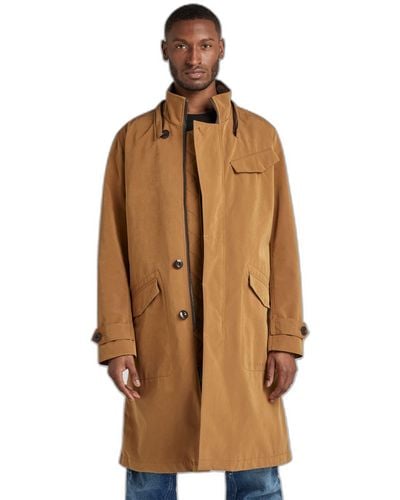 G-Star RAW Casual Utility Trench Coat - Brown