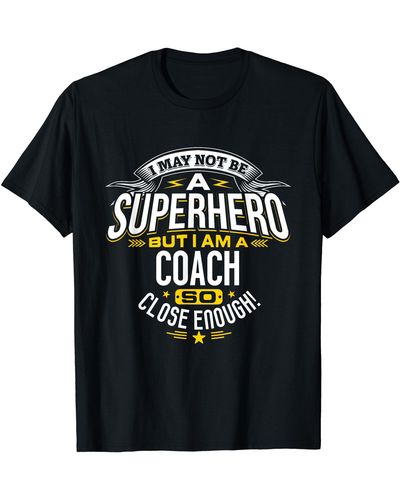 COACH T Shirt Gift Idea Superhero T-shirt For Es - Black
