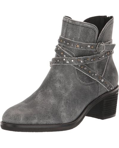 Lucky Brand Callam Studded Strap Bootie Ankle Boot - Gray