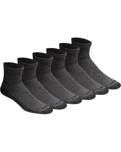Dickies Dri-tech Moisture Control Quarter Socks Multipack - Black