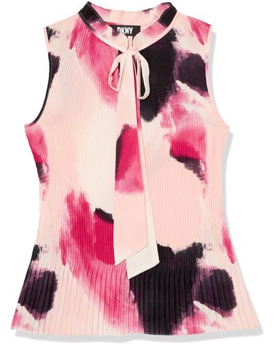 DKNY Everyday Casual Sleeveless Top - Pink
