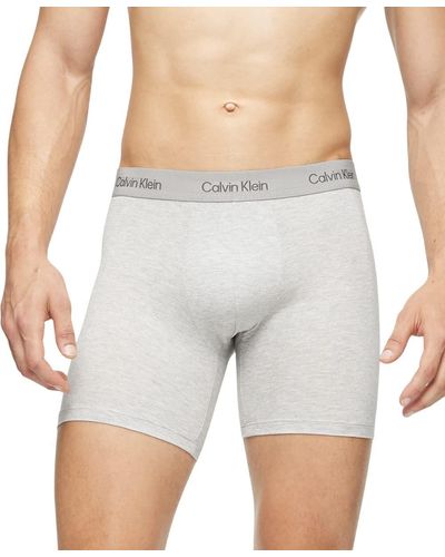 Calvin Klein Ultra Soft Modern Modal Boxer Brief - Gray