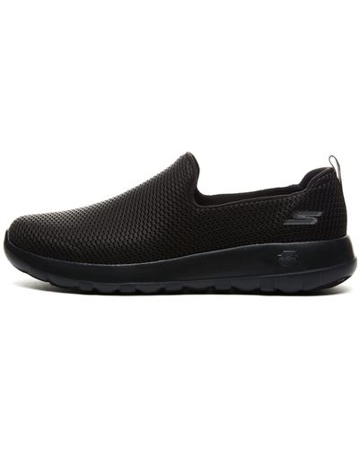 Skechers Go Max Clinched-athletic Mesh Double Gore Slip On Walking Shoe - Black