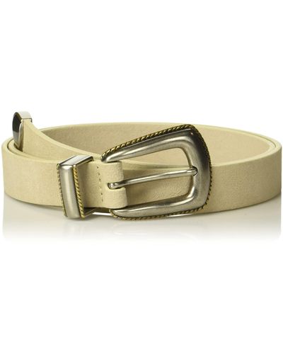 Lucky Brand Western Belt Made With Durable Cow Suede Leather - Black