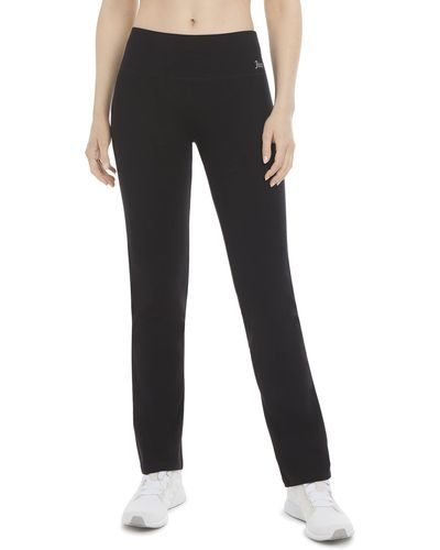 Juicy Couture Essential High Waisted Cotton Yoga Pant - Black