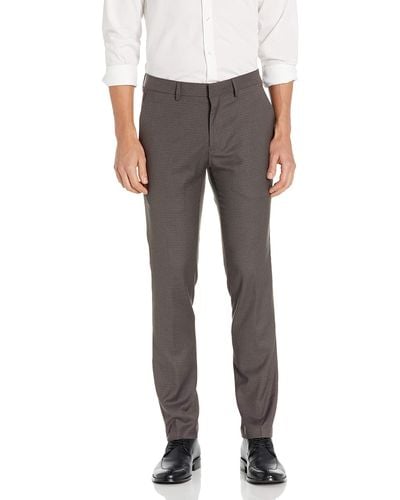 Kenneth Cole Reaction Skinny Fit Stretch Dress Pant - Gray