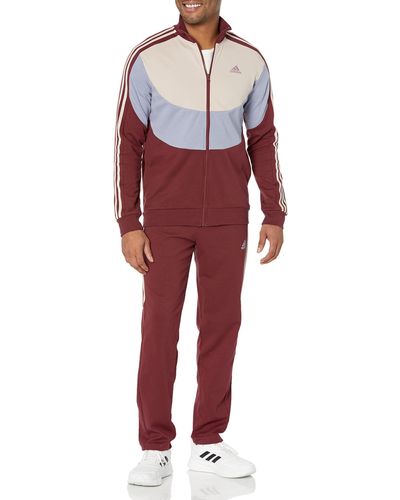 adidas S Sportswear Colorblock Tracksuit - Red