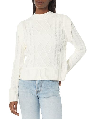 Calvin Klein Cj2e0186-kkn-x-large Sweater - White