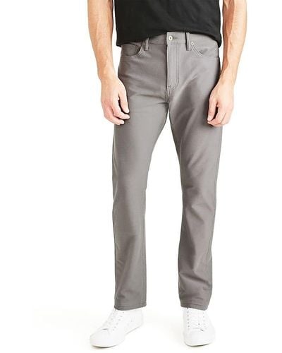 Dockers Comfort Jean Cut Slim Fit Smart 360 Knit Pants - Gray