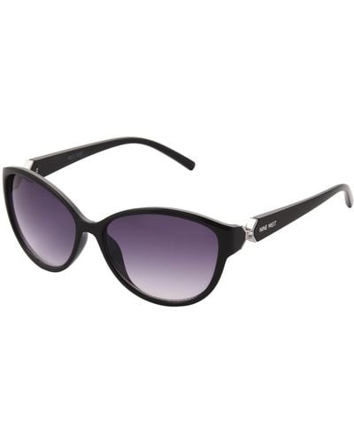 Nine West Chaya Cateye Sunglasses - Black