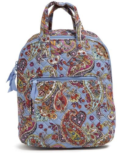 Vera Bradley Cotton Mini Totepack Backpack - Blue