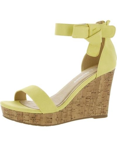 Chinese Laundry Cl By Blisse Wedge Sandal - Yellow