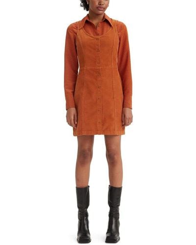 Levi's Nolan Dress, - Orange
