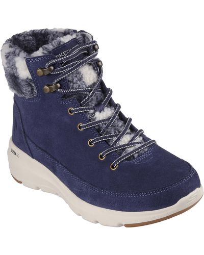 Skechers Glacial Ultra-timber Snow Boot - Blue