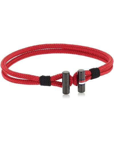 Tommy Hilfiger Jewelry Nylon Bracelet Color: Red