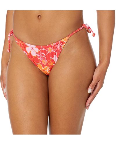 Roxy Standard Cheeky Tie Side Bikini Bottom - Orange