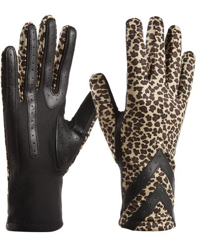 Isotoner S Spandex Touchscreen Cold Weather Gloves - Black