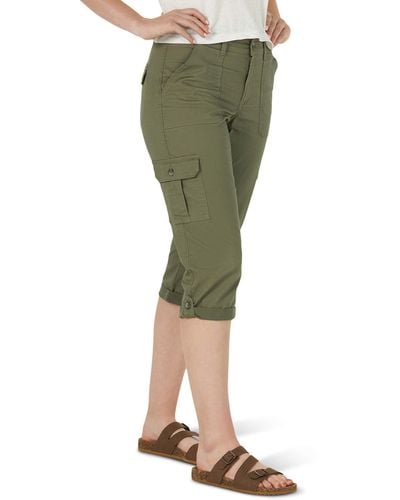 Lee Jeans Flex-to-go Mid Rise Cargo Capri Pant - Green