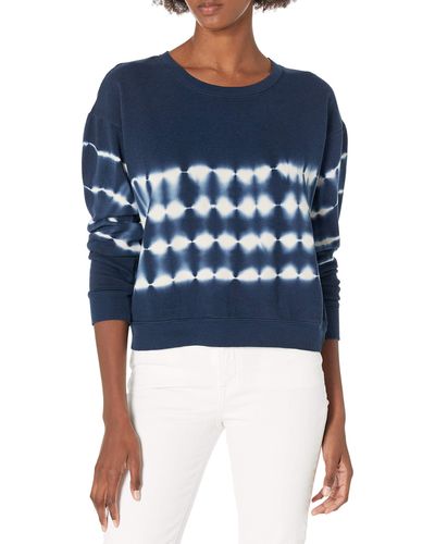 Splendid Crewneck Long Sleeve Pullover Sweater Sweatshirt - Blue