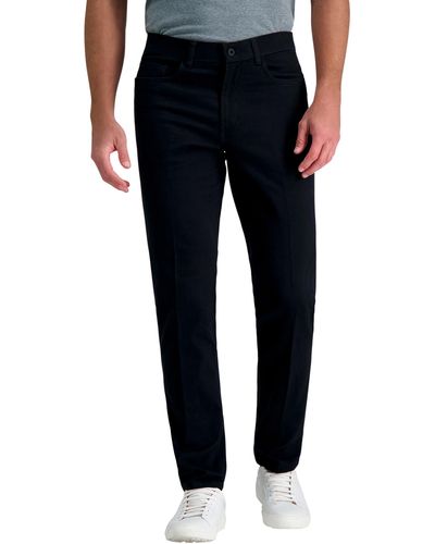 Kenneth Cole Flex Waist Slim Fit 5 Pocket Casual Pant-regular And Big And Tall - Black