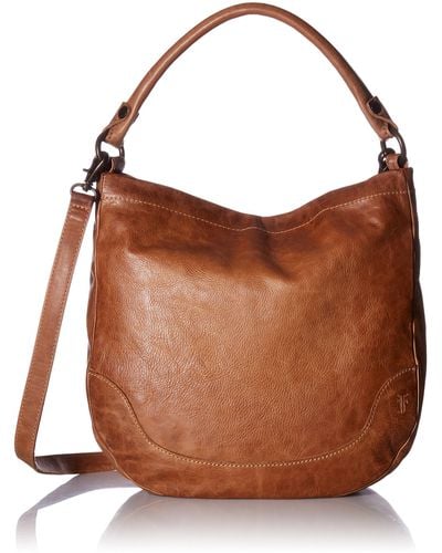 Frye Womens Melissa Hobo Shoulder Handbag - Natural
