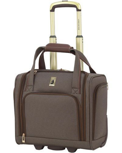 London Fog Liverpool Bronze Triweave 15" Under The Seat Bag - Brown