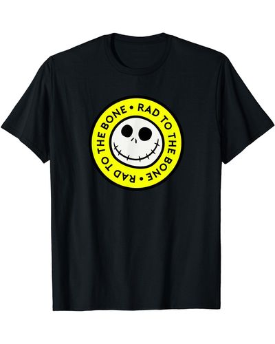 Amazon Essentials Nightmare Before Christmas Jack Circle Rad To The Bone T-shirt - Black
