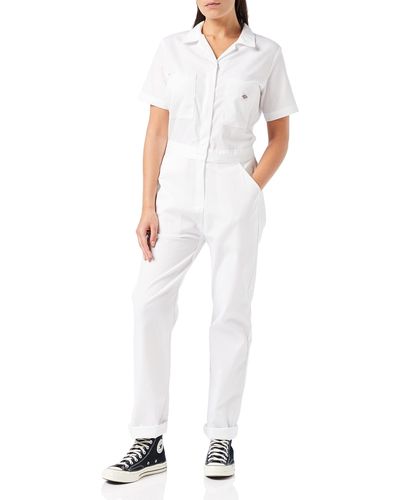 Dickies Short Sleeve Flex Coverall Arbeitsanzug - Weiß