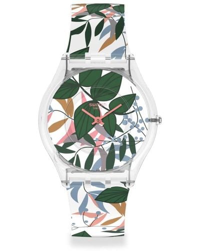Swatch Leaves Jungle Watch - Green