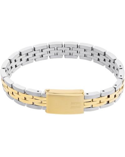 Lacoste Jewelry Monogram Leather Ionic Plated Thin Gold Steel in