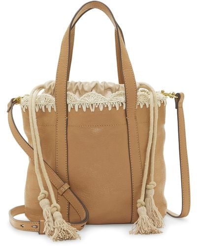 Lucky Brand Toni Leather Satchel - Natural