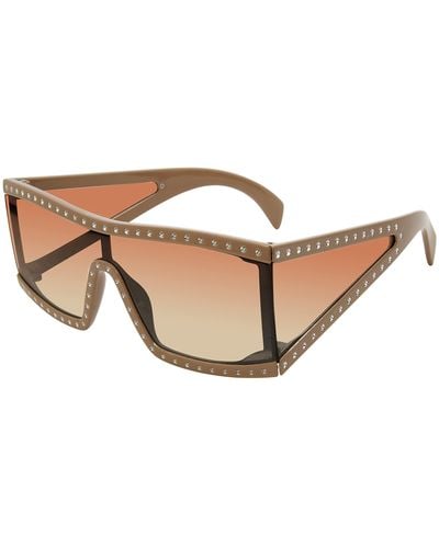 Steve Madden Female Sunglasses Style Jagger Wrap - Black