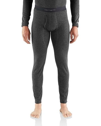 Carhartt Mens Force Midweight Thermal Pant Base Layer Bottom - Black
