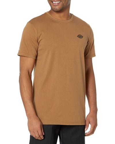 Dickies Big & Tall Cooling Performance Short Sleeve Graphic T-shirt - Brown
