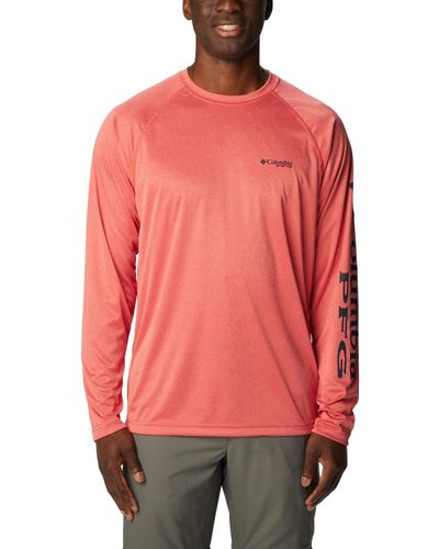 Columbia Standard Terminal Tackle Long Sleeve Shirt - Pink