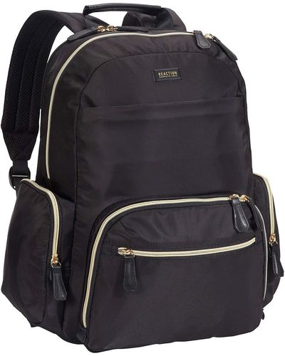 Kenneth Cole Reaction Sophie Backpack Silky Nylon 15" Laptop & Tablet Rfid Bookbag For School - Black