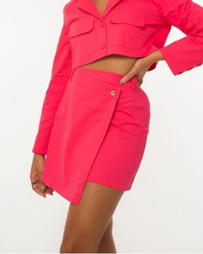 The Drop Hot Pink Mini Skirt By @byaimeekelly