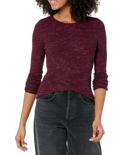 Hudson Jeans Jeans Back Keyhole Sweater - Purple