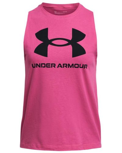 Under Armour Live Sportstyle Graphic Tank, - Pink
