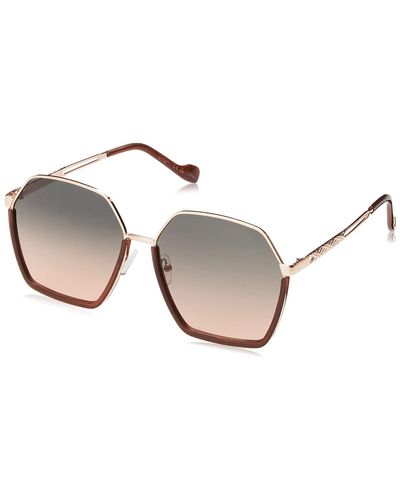 Jessica Simpson J6051 Retro Metal Hexagonal Sunglasses With 100% Uv Protection. Glam Gifts For Her - Black