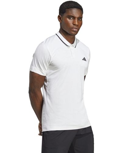 adidas Tennis Freelift Polo Shirt - White